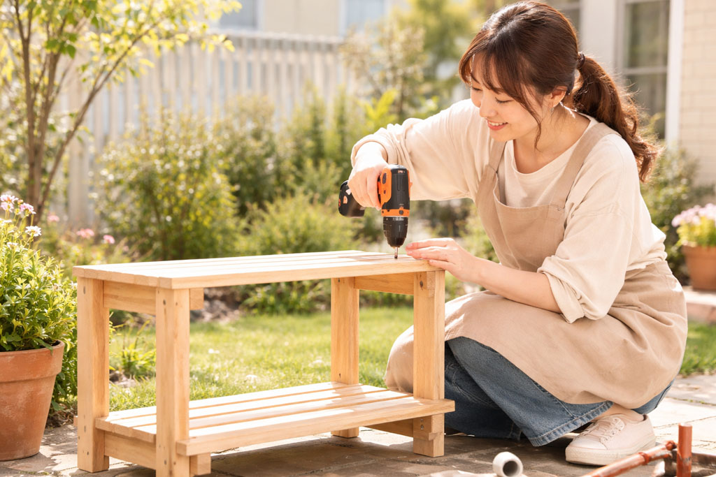 DIYで花台を作るには？初心者でも失敗しないすのこを使った木製花台の作り方
