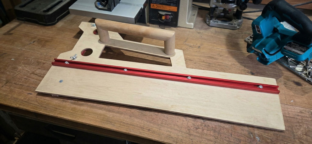 自作まるのこ定規（Tスロットトラック仕様）